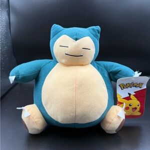 Pokemon Snorlax Plush in Teal and Cream